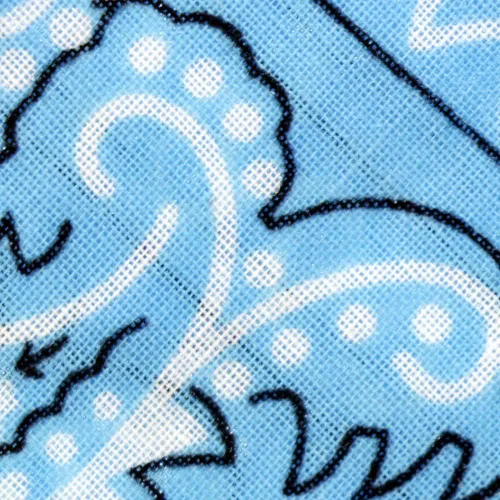 Vista 7 de OCD Bargain Bandana 100% algodón versátil grande Paisley bandanas en paquete de 5 (multicolor) (azul cielo), Azulclaro