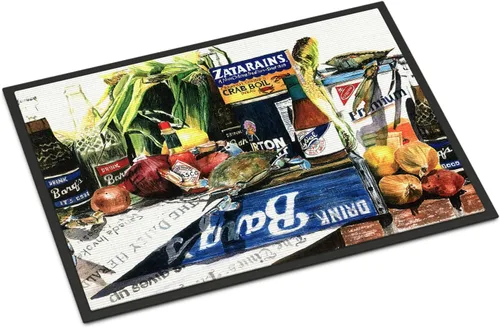 Vista 53 de Caroline's Treasures 1006MAT Pass Bait Shop - Felpudo de 18 x 27 pulgadas, para interiores y exteriores, para entrada, antideslizante, lavable