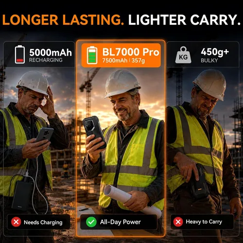 Vista 11 de Blackview BL7000 Pro 5G Smartphone resistente con Android 16, 32GB+256GB Negro