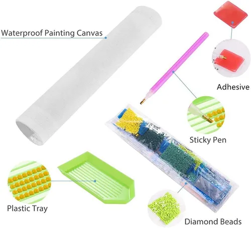 Vista 4 de MMAHD Kits de pintura de diamantes 5D para adultos, para manualidades, con rana, para bordado, con diamantes de imitación, pegados, manualidades