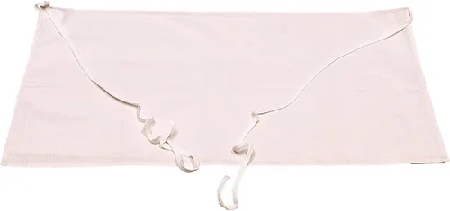 Vista 8 de Delantales prémium de cuatro vías 17 x 34 Blanco 55% algodón 45% poliéster Cierre de correa de amarre Lavable a máquina