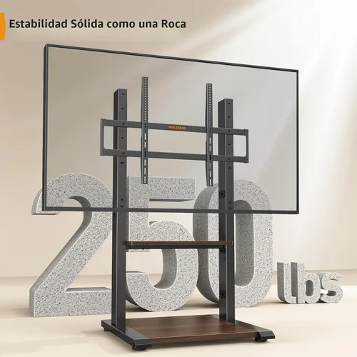 Vista 3 de Perlegear Soporte de TV de suelo con regleta para televisores de 50 a 110