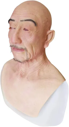 Vista 4 de Minaky - Máscara de cabeza de silicona realista para hombre hecho a mano para Crossdresser Transgénero Cosplay Drag Queen Disfraces 1G