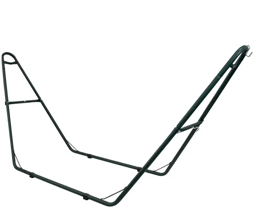Vista 13 de Sunnydaze soporte para hamaca universal multiuso de acero resistente de 550 libras de capacidad, para 2 personas, para hamacas de 9 a 14 pies de Azul