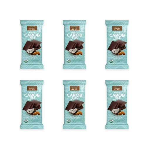 Vista 21 de Missy J's Barras orgánicas de coco y almendra, paquete de 2, algarroba hecha con azúcar de coco, veganas y sin gluten, sustituto saludable sin