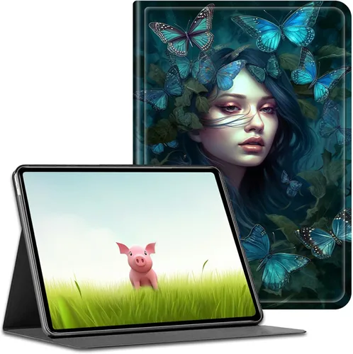 Vista 42 de Funda para tablet Amazon Kindle Fire HD 8/HD 8 Plus versión 2022/2020 (12ª/10ª generación), fundas antideslizantes multiángulo con función de Pinos