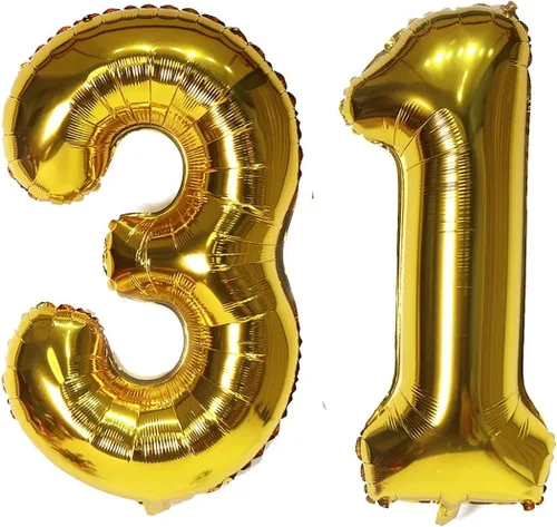 Vista 12 de Globos digitales dorados de 40 pulgadas, con número 10, globos de helio para decoraciones de fiesta de cumpleaños y suministros para decoración