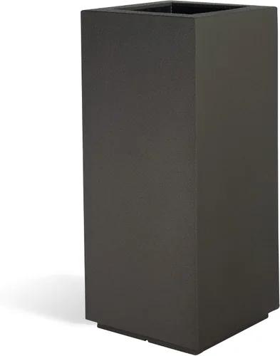 Vista 13 de PolyStone Kensington - Maceta con pedestal, 16 x 16 x 36 pulgadas, maceta alta y ligera para interiores y exteriores, resina moderna de aspecto