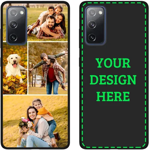 Vista 13 de Funda de teléfono con foto personalizada para Samsung Galaxy S20 FE 5G con imagen, texto, logotipo, nombre, delgada, suave, cubierta negra, regalo