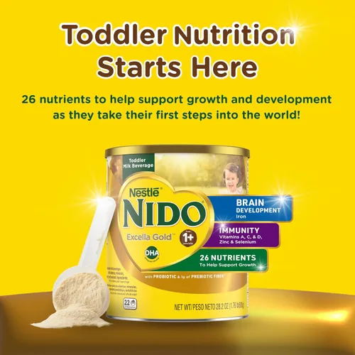 Vista 3 de Nestle Nido Excella Gold - Leche en polvo original, 28.22 oz, paquete de 4