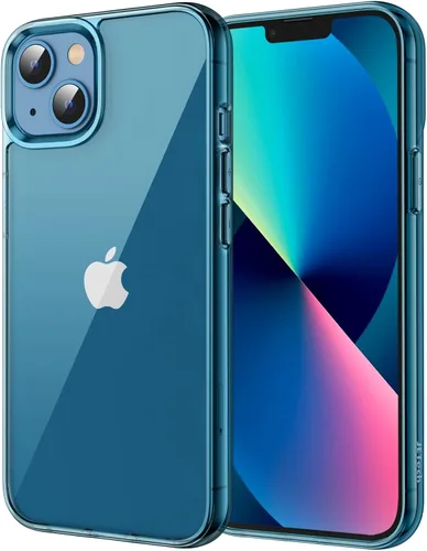 Vista 10 de JETech - Funda para iPhone 13 de 15,5 cm, cubierta de goma a prueba de golpes que no se pone amarilla, parte trasera transparente antiarañazos