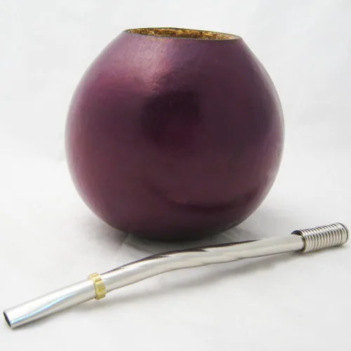 Vista 4 de SIMPLE TÉ ARGENTINO DE YERBA DE GOURD MATE CON BOMBILLA DE PAJA 0056 SE ENVÍO DESDE USA