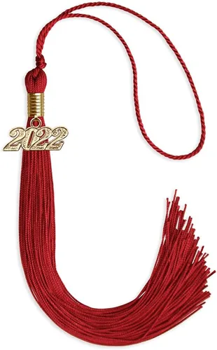 Vista 186 de Endea Graduation - Borla de un solo color con fecha dorada (Oro Antiguo, 2020)
