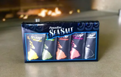 Vista 2 de Caja de regalo de sal marina hawaiana: 5 sabores