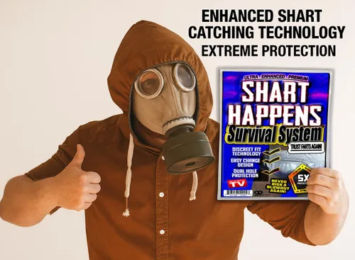 Vista 2 de Shart Happens Survival System - Divertido kit de pañales para adultos, protección extrema contra golpes, fiesta de elefante blanco, cumpleaños