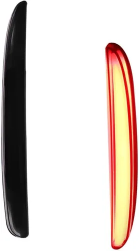 Vista 8 de Luces Reflectoras de Parachoques LED de Lente Roja Luces de Freno Traseras Faros Antiniebla Traseros para Honda Civic Hatchback 2017 en adelante