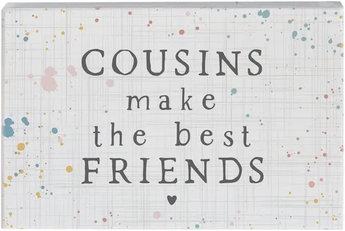 Vista 13 de Simply Said, INC Letrero Pequeño de Amistad con texto en inglés "A Friend Is God's Way of Proving He Doesn't Want Us to Walk Alone", placa de madera