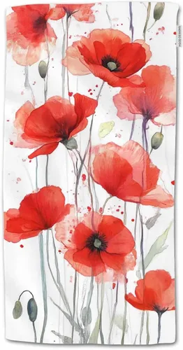Vista 4 de HGOD DESIGNS Toallas de mano con acuarela, árbol natural, toalla de mano suave para baño, cocina, yoga, gimnasio, toallas decorativas de 15 x 30