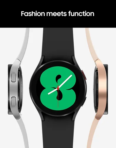 Vista 7 de Samsung Galaxy Watch 4 40mm Bluetooth Smartwatch con monitor de corazón ECG, rastreador para salud, fitness, correr, seguimiento del sueño