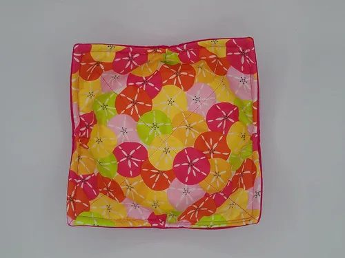 Vista 2 de Dólares de arena de neón para microondas, rosa, verde lima, naranja, arena, dólar, reversible, apto para microondas, cuenco para el océano