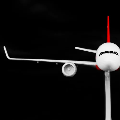 Vista 5 de Avión A320 de Asia 24 horas - Modelo de avión de aleación de metal - 1:400 - Cumpleaños