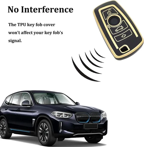 Vista 5 de Funda para Llavero de Coche Llavero Funda de Llave de TPU Suave Carcasa de Protección Portallaves Accesorios
