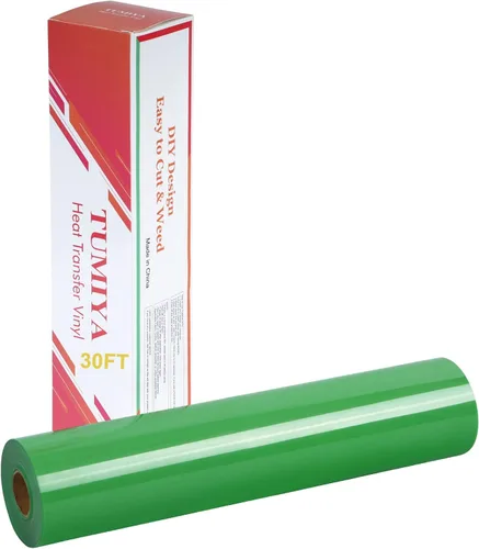 Vista 45 de TUMIYA - Rollo de vinilo para transferencia de calor (100.1 x 14.8 ft, vinilo adhesivo brillante HTV (rosa)