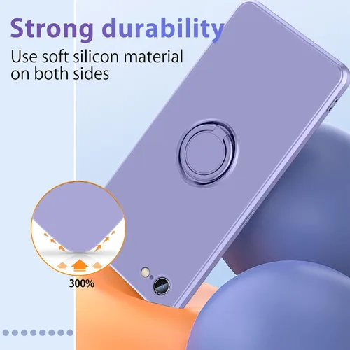 Vista 5 de Funda para Samsung Galaxy A53 5G, con soporte giratorio de 360° Púrpura