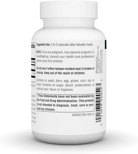 Vista 4 de Source Naturals L-leucina, un suplemento de aminoácidos esenciales de forma libre para apoyo energético*, 500 mg - 60 cápsulas
