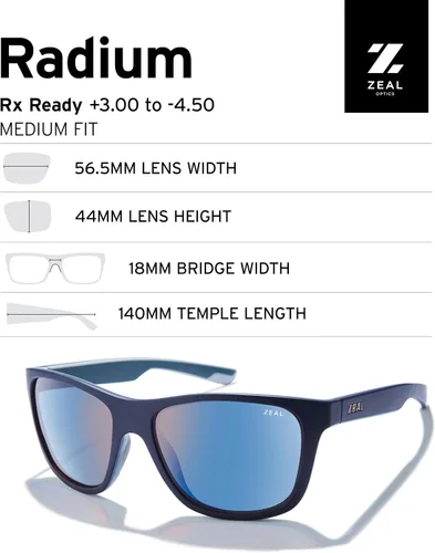 Vista 4 de Zeal Optics Radium Gafas de sol polarizadas a base de plantas para hombres y mujeres