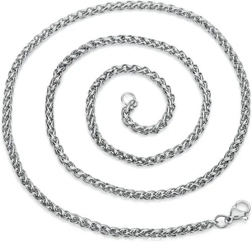Vista 6 de JTTBIGV Collar con colgante hexagonal de estrella de David, de acero inoxidable, Israel, Magen, David, Jewish Jewelry para hombres y mujeres, cadena