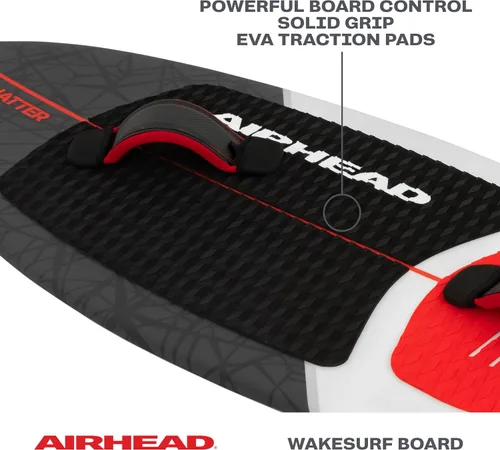 Vista 7 de Airhead Wakesurf Boards, EVA Traction Pads, Adjustable Foot Straps, Great for All Skill Levels, Multiple Sizes/Styles