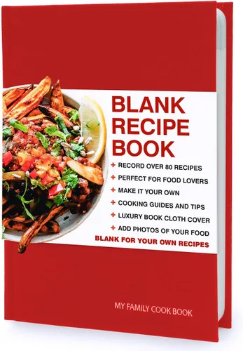 Vista 9 de Suck UK Diario de repostería – Cuaderno de recetas en blanco de tapa dura – Crea tu propio libro de cocina y diario de alimentos – Regalo ideal