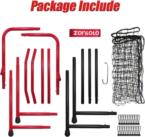 Vista 6 de Zonlolo Baseball Pitchback Net, Rebounder Net, Pitching Return Trainer,Three Angles Without Adjusting, Perfect for Solo Playing Catch