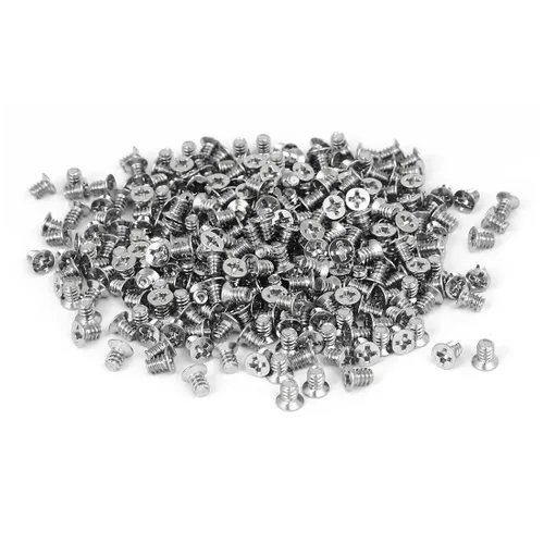 Vista 3 de uxcell Caja de la PC de la computadora 3.5 pulgadas HDD 6#-32 Tornillo de disco duro de cabeza plana Phillips 100pcs