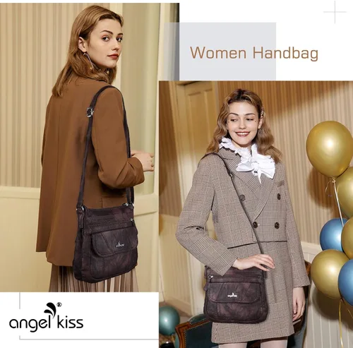 Vista 7 de Bolsos bandolera Angel Kiss para mujer de piel sintética con correa ajustable