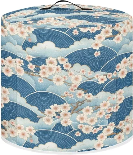 Vista 12 de Suobstales Cubierta antipolvo con estampado de girasol para olla instantánea de 6 cuartos de galón, diseño de nota musical, cubierta de olla a Nota