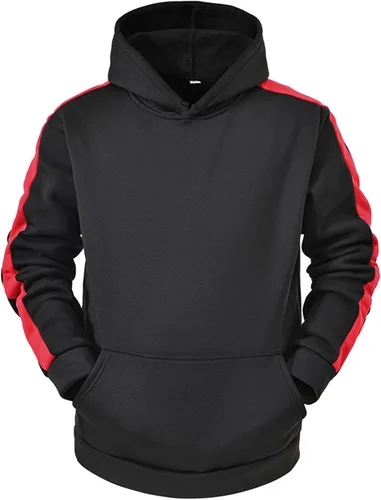 Vista 3 de Larisalt Sudaderas con capucha para hombre color negro, trajes casuales para hombre, conjuntos de chaqueta y pantalones deportivos para fitness