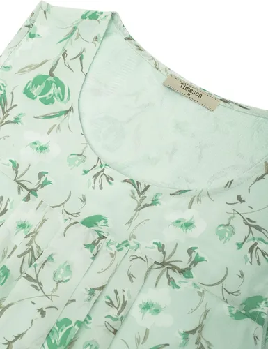 Vista 78 de Timeson - Camiseta de gasa sin mangas, blusa tipo túnica informal de doble capa para mujer
