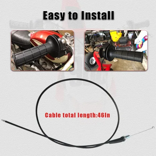 Vista 5 de Cable del acelerador de 46 pulgadas para Honda CRF50 XR50 Z50 Z50R XR70 CRF70 XR80 CRF80 XR100 CRF100 50cc 70cc 90cc 110cc 125cc 140cc motor de 4
