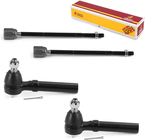 Vista 26 de Metrix Premium Chassis Parts - Kit de 4 piezas de extremos de barra de acoplamiento frontal exterior e interior compatible con Nissan Pathfinder