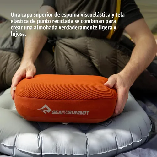 Vista 4 de Sea to Summit Aeros Premium - Almohada inflable de viaje, regular, repollo