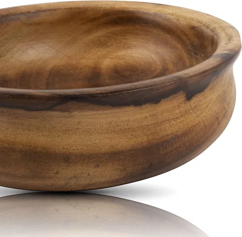 Vista 7 de Tazón decorativo hecho a mano de madera de mango de 6 x 2 pulgadas para servir aperitivos para frutas secas, papas fritas, mesa de café, mostrador