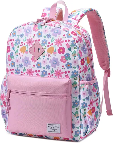 Vista 8 de Kasqo Mochila infantil para niños y niñas, mochila escolar de jardín de Dinosaurio Negro