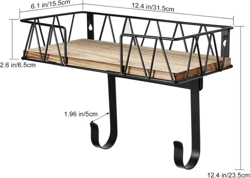 Vista 6 de TJ.MOREE Soporte de Pared para Tabla de Planchar – Colgador de Plancha y Tabla de Planchar para Cuarto de Lavado, Decoración del Cuarto de Lavado