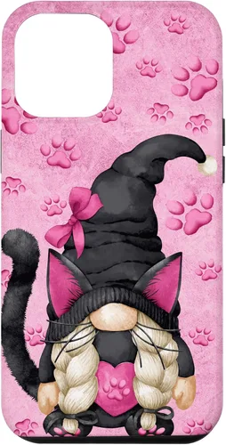 Vista 26 de Black Cat Halloween Gnome Decor Cute Pattern for Cat Mom Case for iPhone 17