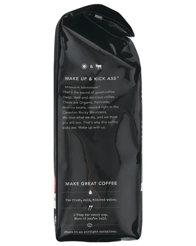 Vista 3 de Kicking Horse Coffee, Café Kick Ass de tueste oscuro, molido, 10 oz, orgánico certificado, comercio justo, kosher y café Smart Ass de tueste medio