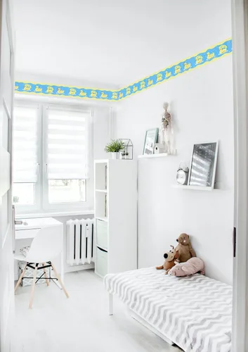 Vista 3 de CONCORD WALLCOVERINGS ™ Papel Pintado Frontera Niños Patrón Patos con Paraguas Para La Habitación De Los Niños Sala De Juegos, Cuarto De Niño