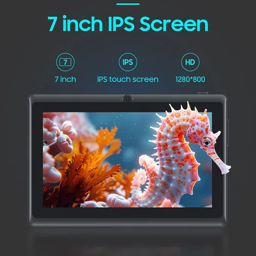 Vista 2 de ZZB Tablet 7 pulgadas Android Tablets 4GB RAM 32GB Almacenamiento 1024GB SD Expansión Tablets PC, Procesador Quad-core 1024x600 IPS HD Pantalla