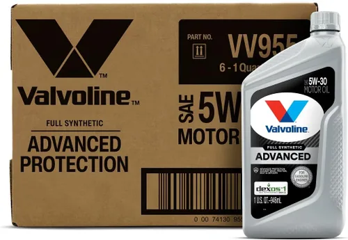 Vista 204 de Valvoline SynPower Full aceite sintético para motor, 1 Cuarto de galón, Ambar